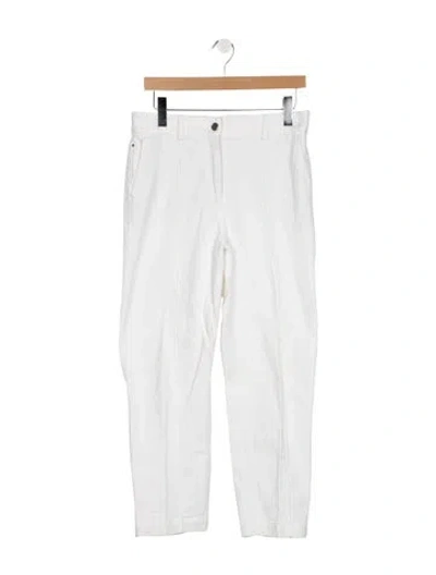 Pre-owned Akris Punto Mid-rise Straight Leg Jeans In Blue