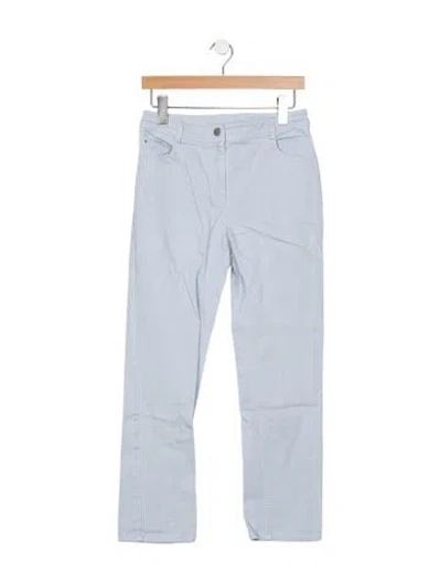 Pre-owned Akris Punto Mid-rise Straight Leg Jeans In Blue