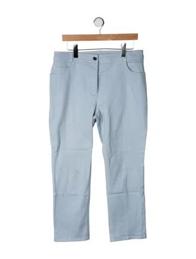 Pre-owned Akris Punto Mid-rise Straight Leg Jeans In Blue