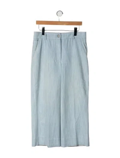 Pre-owned Akris Punto Mid-rise Straight Leg Jeans In Blue
