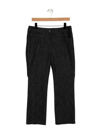 Pre-owned Akris Punto Mid-rise Straight Leg Jeans In Multicolor