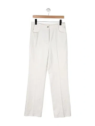Pre-owned Akris Punto Mid-rise Straight Leg Jeans In Neutral