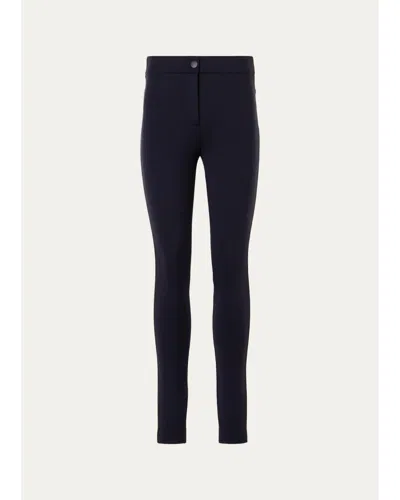 Akris Punto Mid-rise Straight Pants In Black