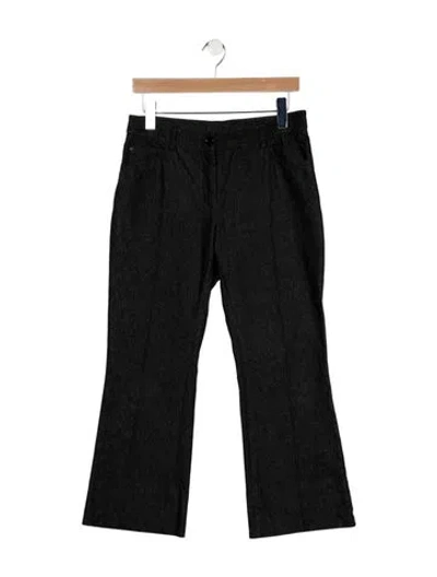 Pre-owned Akris Punto Mid-rise Wide Leg Jeans In Blue