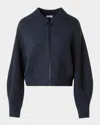 Akris Punto Milano Knit Bomber Jacket In Gray