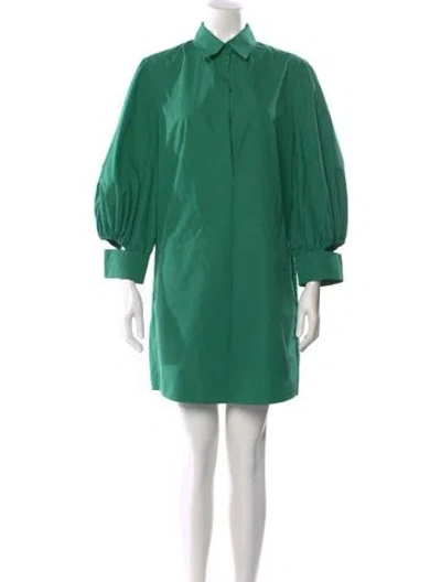 Pre-owned Akris Punto Mini Dress In Green
