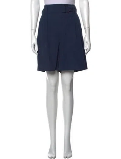 Pre-owned Akris Punto Mini Shorts In Blue