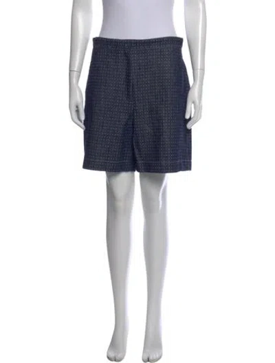 Pre-owned Akris Punto Mini Shorts W/ Tags In Blue