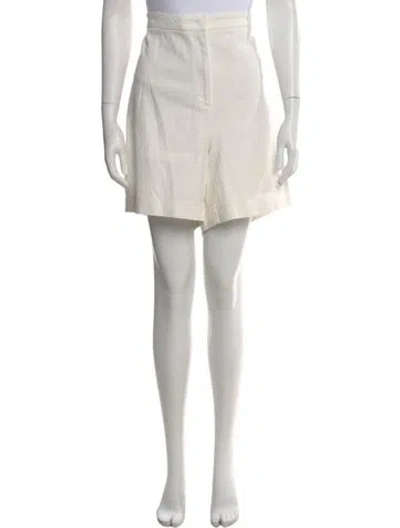 Pre-owned Akris Punto Mini Shorts In White