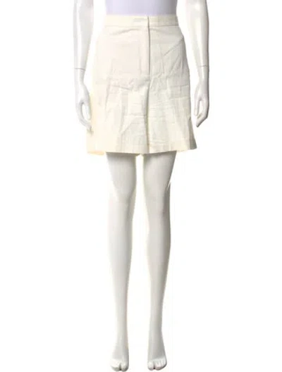 Pre-owned Akris Punto Mini Shorts In White