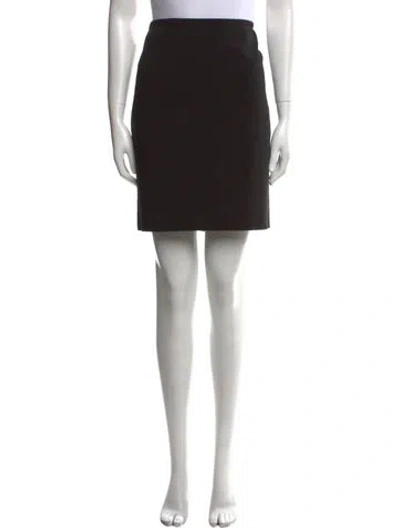 Pre-owned Akris Punto Mini Skirt In Black