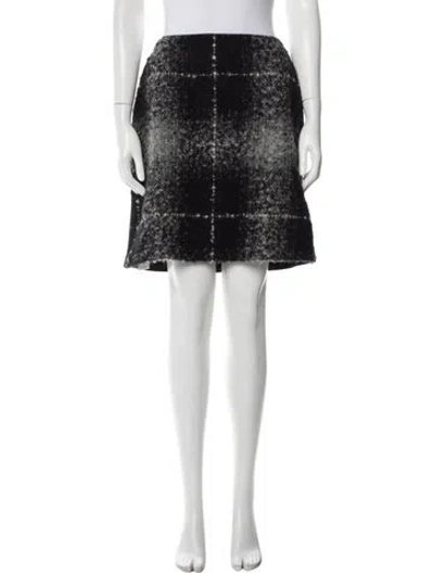 Pre-owned Akris Punto Mini Skirt In Black