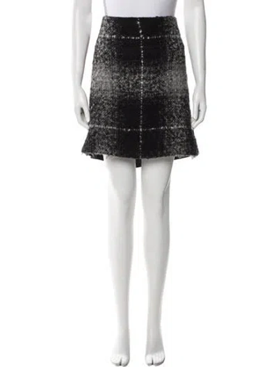 Pre-owned Akris Punto Mini Skirt In Black