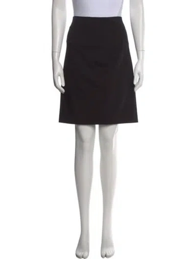 Pre-owned Akris Punto Mini Skirt In Black
