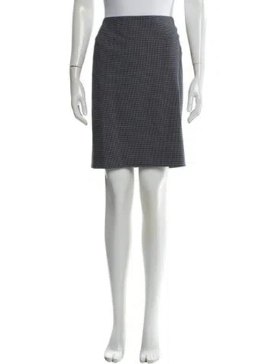 Pre-owned Akris Punto Mini Skirt In Blue