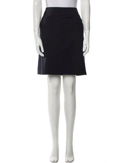 Pre-owned Akris Punto Mini Skirt In Blue