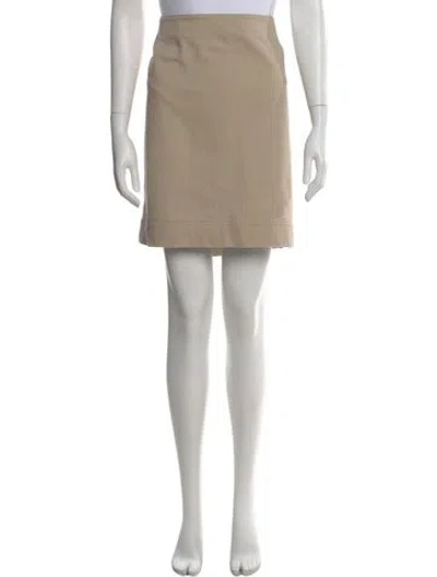 Pre-owned Akris Punto Mini Skirt In Brown