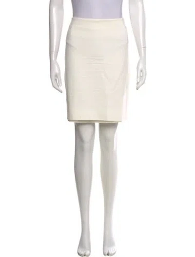 Pre-owned Akris Punto Mini Skirt In Neutral
