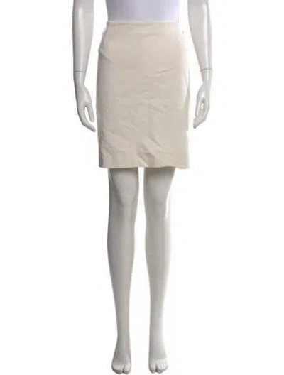 Pre-owned Akris Punto Mini Skirt In Neutral