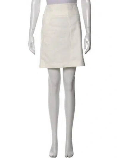 Pre-owned Akris Punto Mini Skirt In Neutral