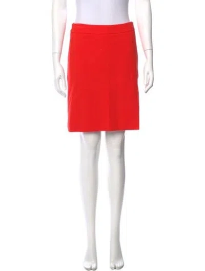 Pre-owned Akris Punto Mini Skirt In Orange