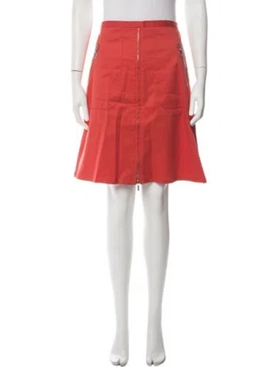 Pre-owned Akris Punto Mini Skirt In Orange