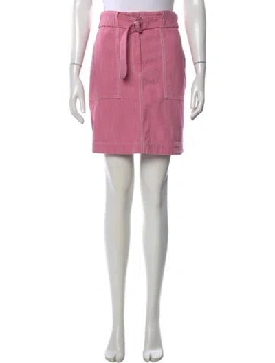 Pre-owned Akris Punto Mini Skirt In Pink