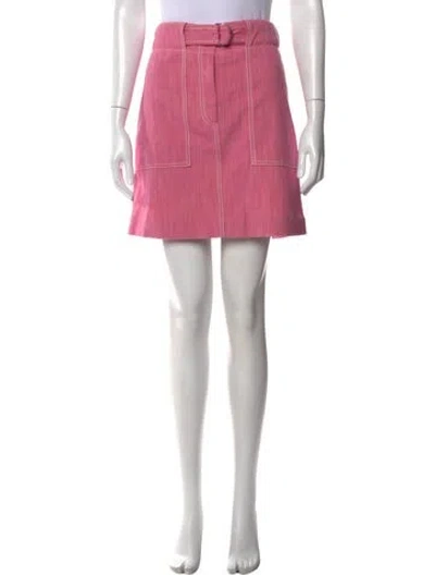 Pre-owned Akris Punto Mini Skirt In Pink
