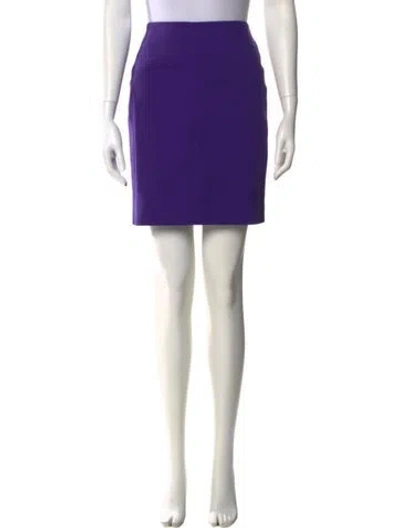 Pre-owned Akris Punto Mini Skirt In Purple