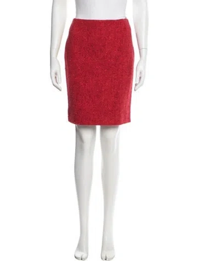 Pre-owned Akris Punto Mini Skirt In Red
