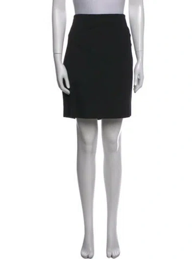 Pre-owned Akris Punto Mini Skirt W/ Tags In Black