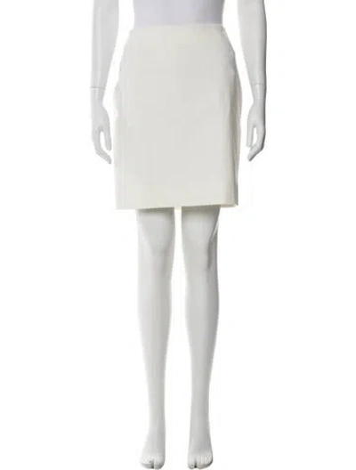 Pre-owned Akris Punto Mini Skirt W/ Tags In Neutral