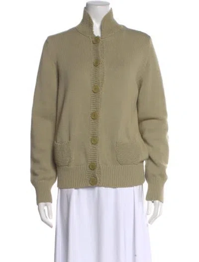 Pre-owned Akris Punto Mock Neck Sweater In Neutral