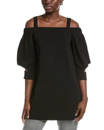 Akris Punto Off-the-shoulder Mini Dress In Black