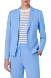 AKRIS PUNTO ONE-BUTTON DOUBLE FACE WOOL BLAZER