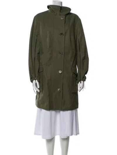 Pre-owned Akris Punto Parka In Green