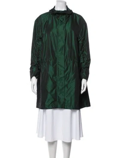Pre-owned Akris Punto Parka In Green
