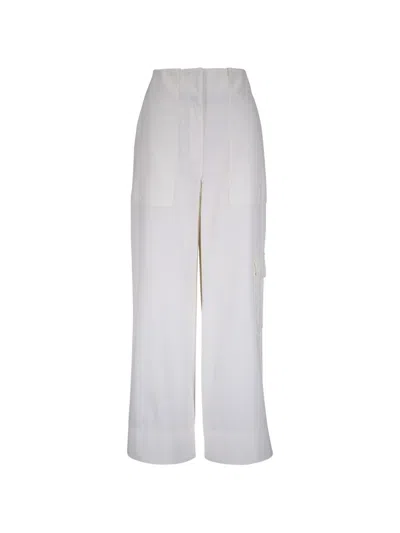 Akris Punto Patch-pocket Cropped Trousers In Gray