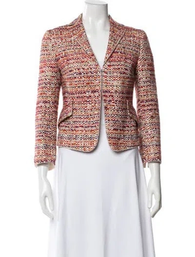 Pre-owned Akris Punto Patterned Blazer In Multi