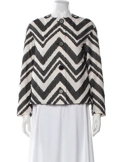 Pre-owned Akris Punto Patterned Jacket In Multi