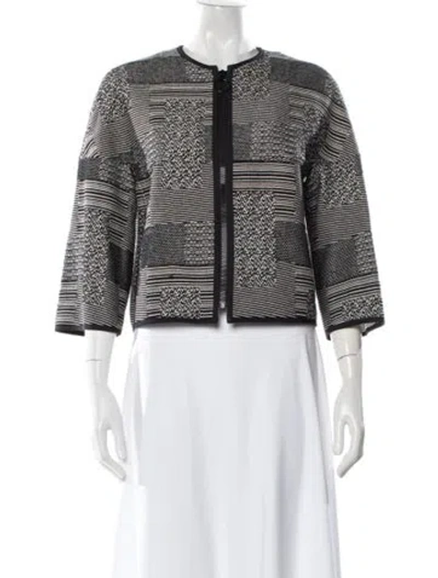 Pre-owned Akris Punto Patterned Jacket W/ Tags In Multi