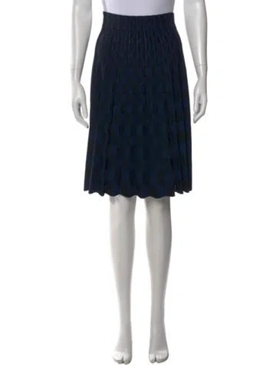 Pre-owned Akris Punto Patterned Midi Length Skirt In Multi