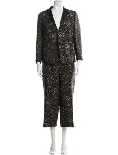 Pre-owned Akris Punto Patterned Pant Set W/ Tags In Multi