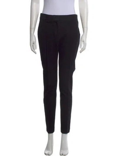 Pre-owned Akris Punto Patterned Straight Leg Pants In Black
