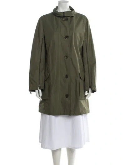 Pre-owned Akris Punto Peacoat In Green