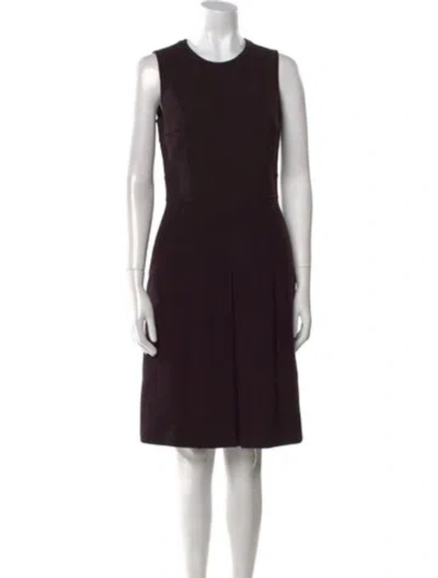 Pre-owned Akris Punto Plaid Print Knee-length Dress In Multi