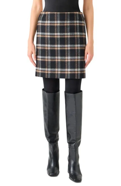 Akris Punto Plaid Tweed Miniskirt In Multi