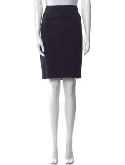 Pre-owned Akris Punto Pleated Accents Knee-length Skirt In Black