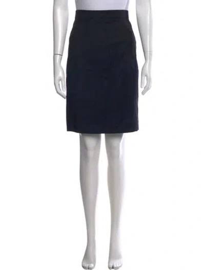 Pre-owned Akris Punto Pleated Accents Knee-length Skirt In Black