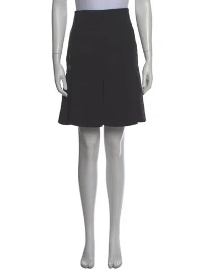Pre-owned Akris Punto Pleated Accents Knee-length Skirt In Gray